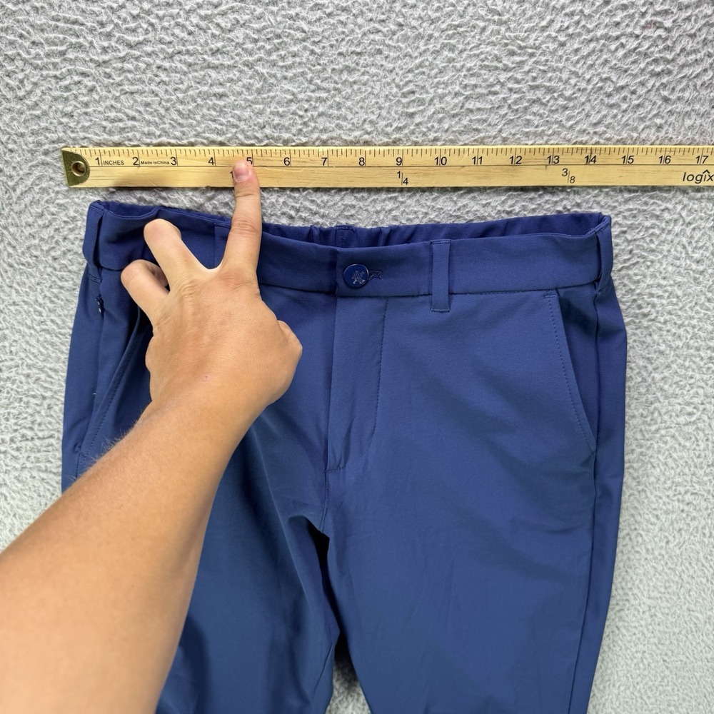 Mizzen + Main Pants Mens 30 Blue Helmsman Slim Fit Joggers Lightweight Golf - Picture 11 of 13